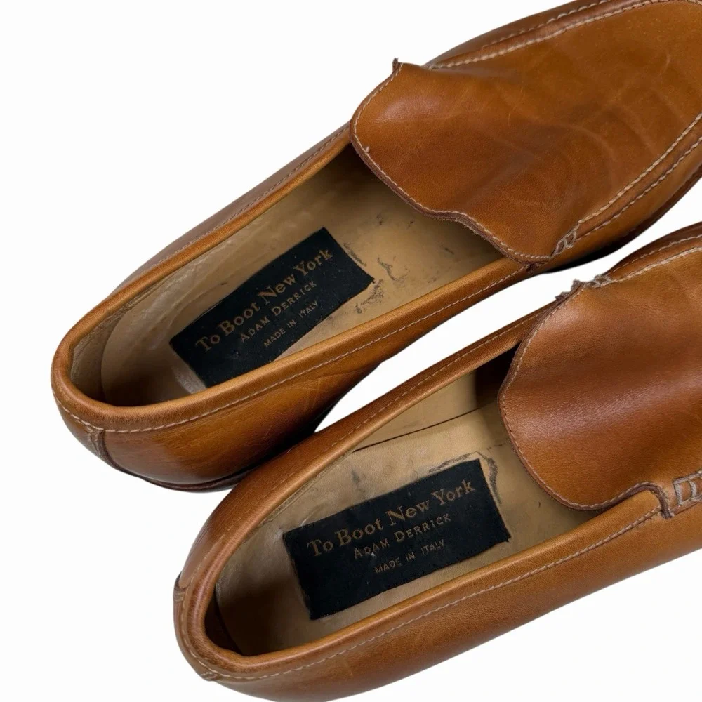 To Boot New York Adam Derrick Brown Leather Shoes Loafer Men's Sz 10.5‎